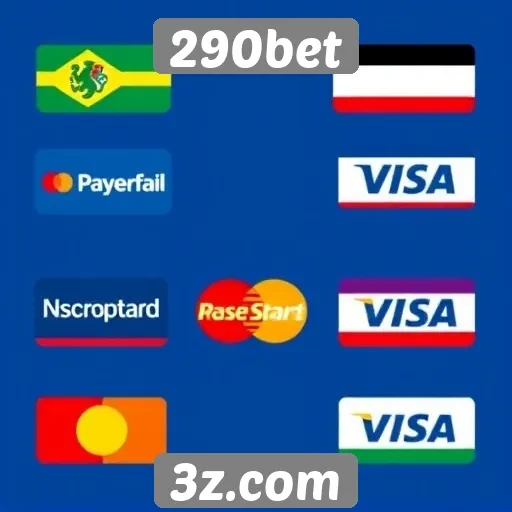 Métodos de pagamento diversificados na 290bet
