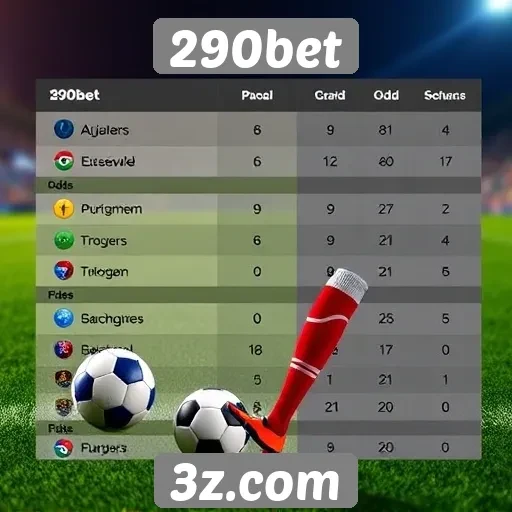 Comparativo de odds entre 290bet e concorrentes